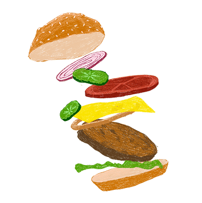 illustration of a cuban sandwich