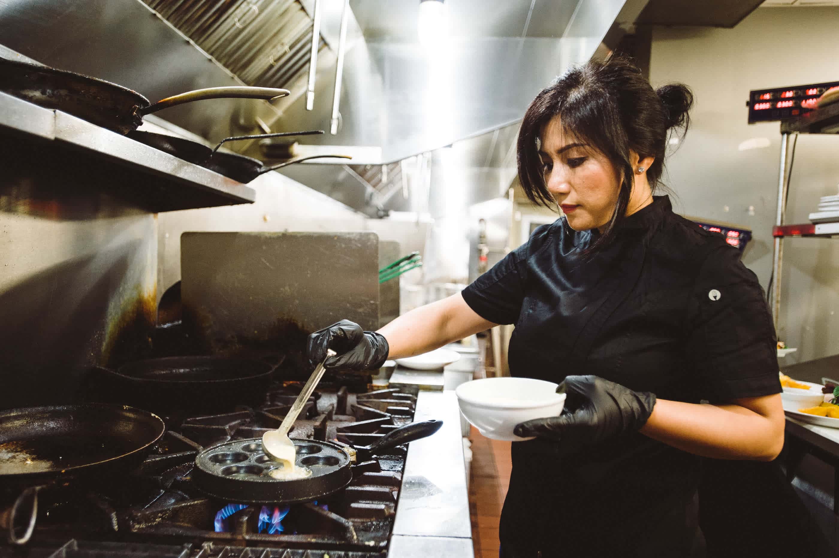 chef cooking in kitchen
