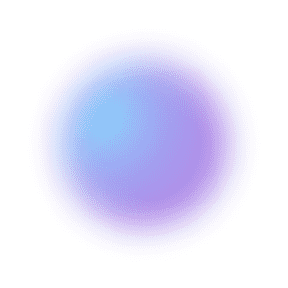 Round purple and teal blurry shape