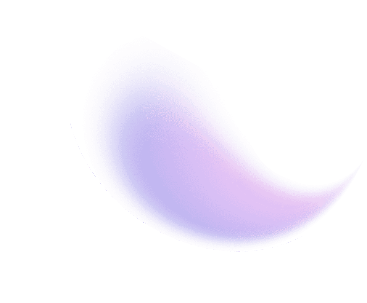 Feathery light purple shape