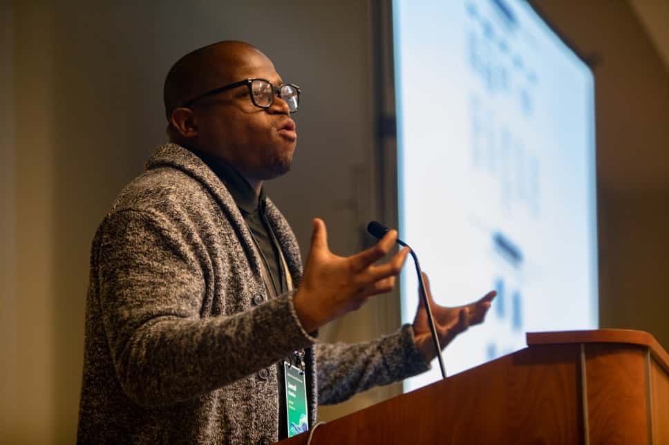 Jamal Watkins at Esri FedGIS conference in 2023