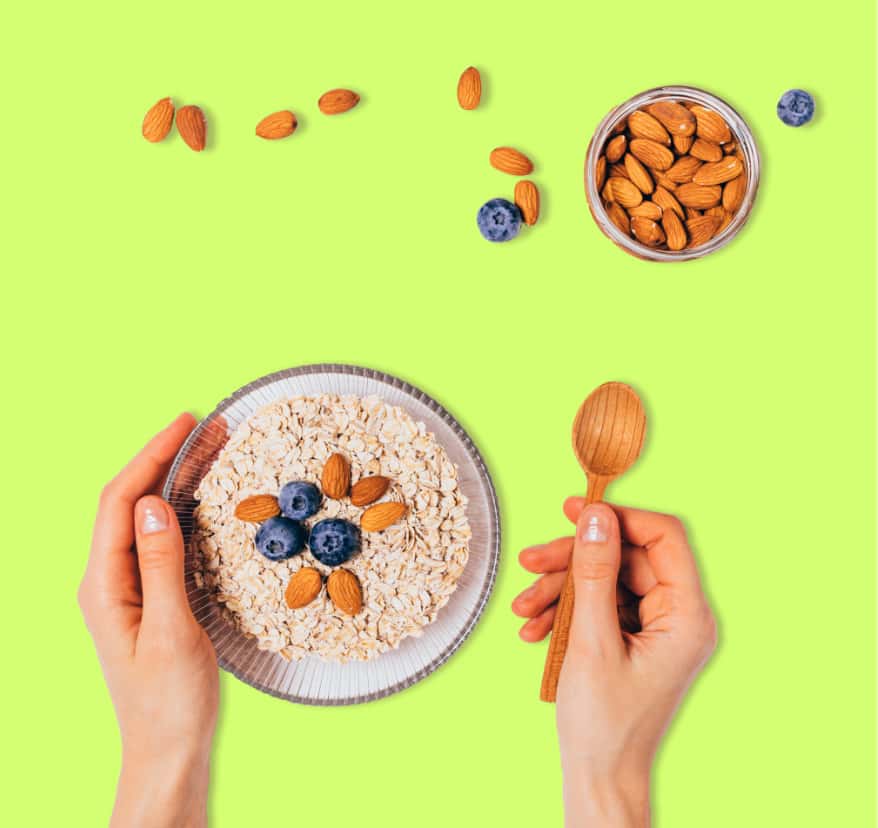 Oatmeal with toppings