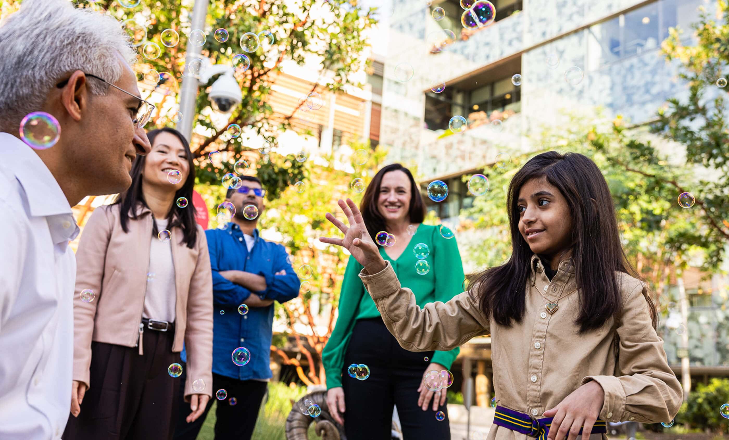 Leen with Dr. Bishnoi, Dr. Si, Dr Kameny and Mohammed 
