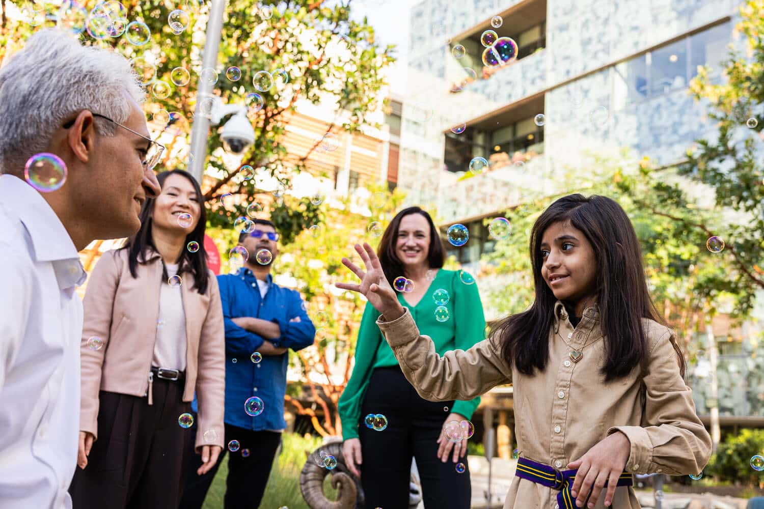 Leen with Dr. Bishnoi, Dr. Si, Dr Kameny and Mohammed 