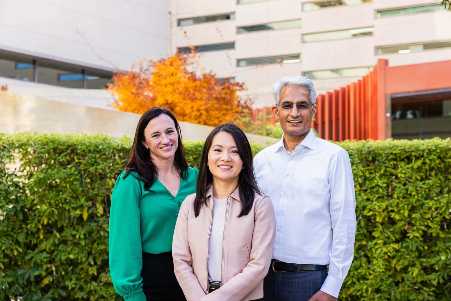 Three doctors grouped together