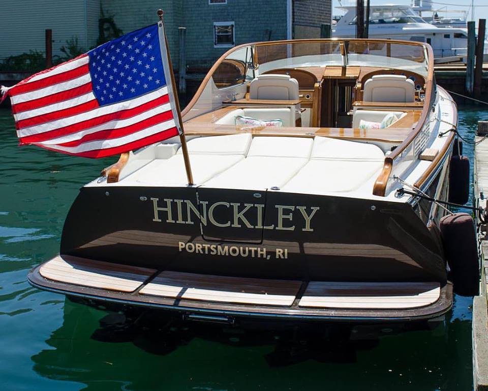 <em>The Runabout 34 is one of Hinckley's signature yachts, a 34-foot fiberglass runabout with Twin Yanmar 320hp diesel engines, perfect for handling the waters of the Chesapeake Bay. (Photo credit: Chespaeake Bay Maritime Museum)</em>