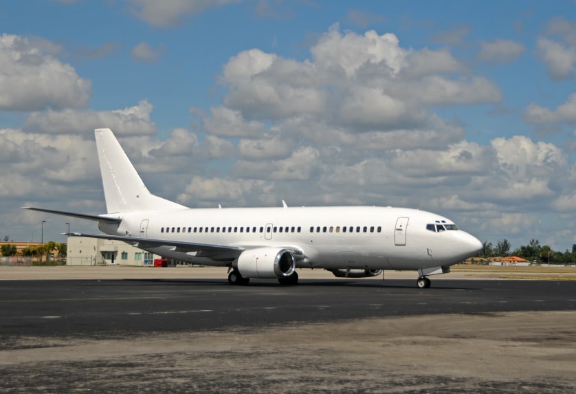 Passenger jet airplane