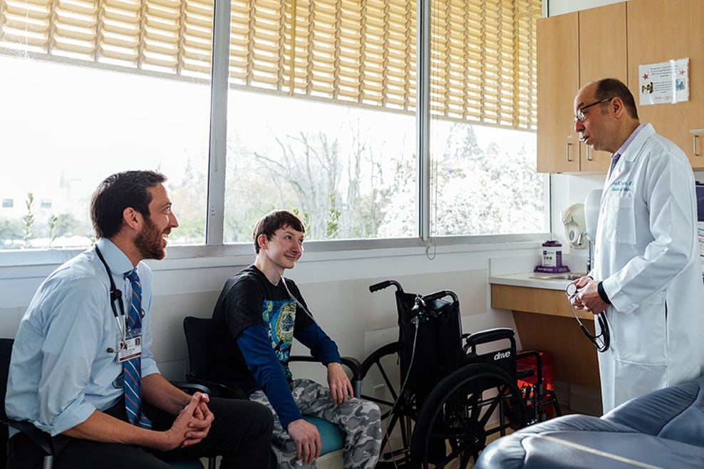 Dr. Tracy and Dr. David Cornfield, Stanford Children’s chief pediatric pulmonologist, were the lead physicians when Dino was first admitted.