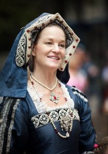 <em>Stephanie Phelan, as Queen Katherine</em>