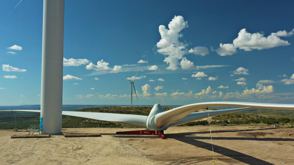 Enel Wind Turbines at High Lonesome wind farm in Texas