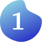 A blue circle with a number 1 on it.