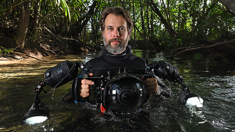 The photographer documenting the expeditions that help protect the Amazon
