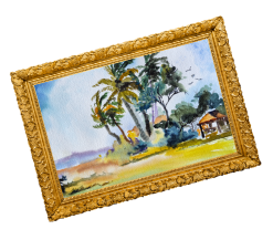 framed painting