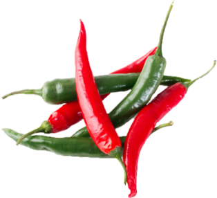 red and green chili peppers