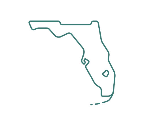 outline of Florida - map